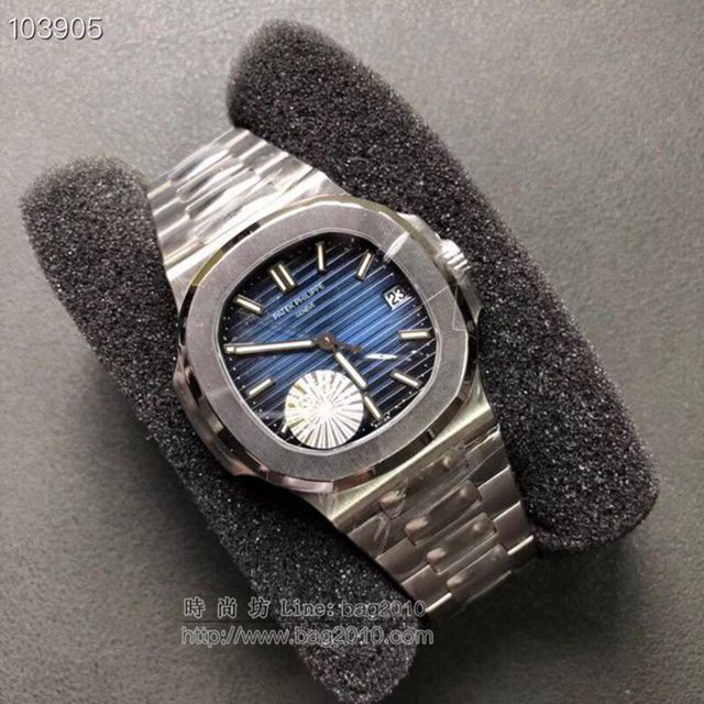 PATEK PHILIPPE手錶 最薄的鋼表之王5711鸚鵡螺 百達翡麗V2版男士表 百達翡麗高端男表  hds1344